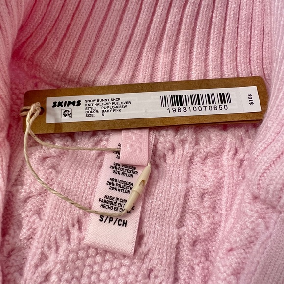 SKIMS Sweater Knit Full Zip Up Jacket Pullover - Picture 4 of 6